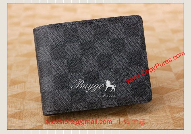 LOUIS VUITTON ルイヴィトン N63074 ダミエグラフィット ポルトフォイユ・フロリン メンズ用2つ折財布